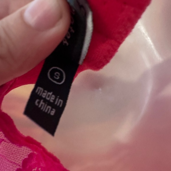 Tart Intimates Small Pink Lace Chemise Babydoll Lingerie Set NWT Sexy Sheer - Picture 8 of 10